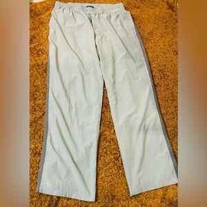Reebok Men's Ivory and Charcoal Dress Pants